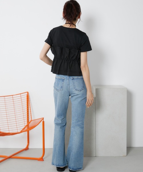 Auntie Rosa Holiday(アンティローザホリデー)の「ビスチェレイヤードTEE(Tシャツ/カットソー・レディース・ブラック/グレイッシュベージュ・FREE)」の12枚目の写真