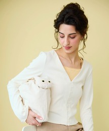 WOVEN (ウーヴン) / キャンバス ねこ 2WAY BAG ショルダーバッグ 猫巾着