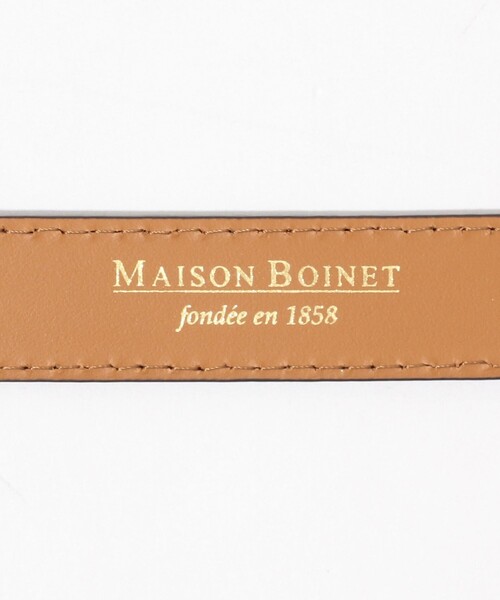 MAISON BOINET(メゾンボワネ)の「MAISON BOINET eyelet ベルト(ベルト・レディース・ダークブラウン/ベージュ/ブラック・FREE)」の6枚目の写真