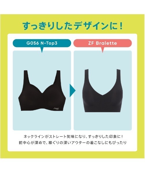 Sloggi（スロギー）の「スロギー ゼロフィール ブラレット【S,M,Lサイズ】 sloggi ZF Bralette JX（ブラジャー・レディース・ブラック/イエロー/ネイビー/ベージュ/ピンク/ブルー/グレー・L/M/S）」の16枚目の写真