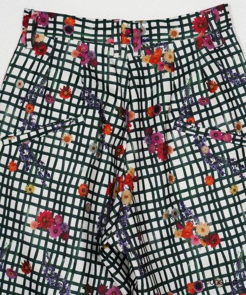 Knuth Marf(クヌースマーフ)の「Wicked/flower check slit pants/unisex(その他パンツ・レディース・その他・X-SMALL/SMALL/MEDIUM)」の12枚目の写真