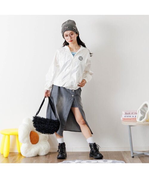 algy(アルジー)の「マルチボーダータンタケリブキャミ(キャミソール・キッズ・ホワイト/ブラック/エメラルド/オフホワイト・XX-SMALL/X-SMALL/MEDIUM/SMALL)」の5枚目の写真