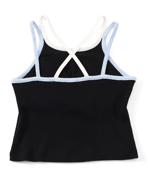 algy(アルジー)の「マルチボーダータンタケリブキャミ(キャミソール・キッズ・ホワイト/ブラック/エメラルド/オフホワイト・XX-SMALL/X-SMALL/MEDIUM/SMALL)」の10枚目の写真