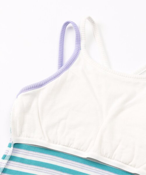 algy(アルジー)の「マルチボーダータンタケリブキャミ(キャミソール・キッズ・ホワイト/ブラック/エメラルド/オフホワイト・XX-SMALL/X-SMALL/MEDIUM/SMALL)」の14枚目の写真