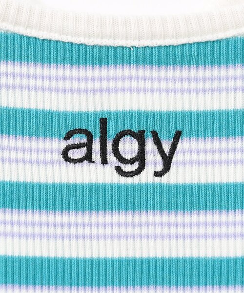 algy(アルジー)の「マルチボーダータンタケリブキャミ(キャミソール・キッズ・ホワイト/ブラック/エメラルド/オフホワイト・XX-SMALL/X-SMALL/MEDIUM/SMALL)」の16枚目の写真