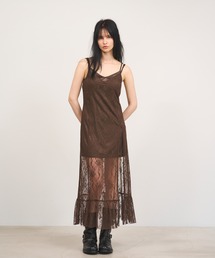 Nora Lily（ノラリリー）の「【Nora Lily】「elle」Lace Cami One-piece（ワンピース）」