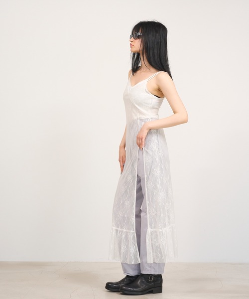 Nora Lily（ノラリリー）の「【Nora Lily】「elle」Lace Cami One-piece（ワンピース・レディース・ブラック/ブラウン/ホワイト・FREE）」の5枚目の写真