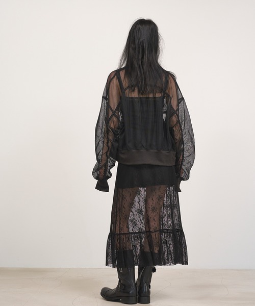 Nora Lily（ノラリリー）の「【Nora Lily】「elle」Lace Cami One-piece（ワンピース・レディース・ブラック/ブラウン/ホワイト・FREE）」の17枚目の写真