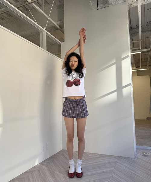 Oriens JOURNAL STANDARD（オリエンス ジャーナルスタンダード）の「チェリーTシャツ（Tシャツ/カットソー・レディース・ホワイト/ブラウン系その他・FREE）」の4枚目の写真