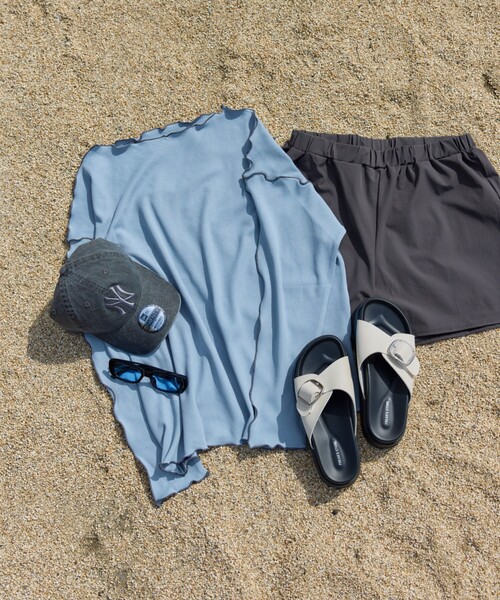 限定展開ワッフルメローラッシュガードセット（トップス・パンツ）