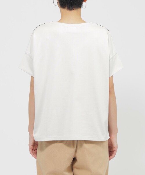 EVEX by KRIZIA(エヴェックスバイクリツィア)の「【L】【ウォッシャブル】パンサードットプリントカットソー(Tシャツ/カットソー・レディース・ダークネイビー/グレー系その他・44)」の7枚目の写真