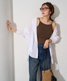限定展開 カップ付き ストラップ キャミソール