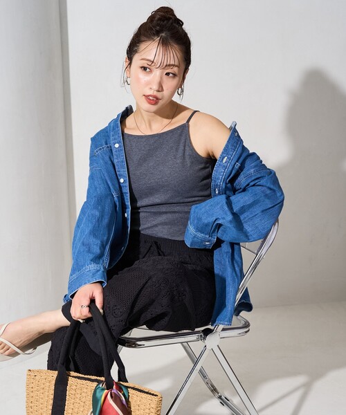 セール】限定展開 カップ付き ストラップ キャミソール（キャミソール