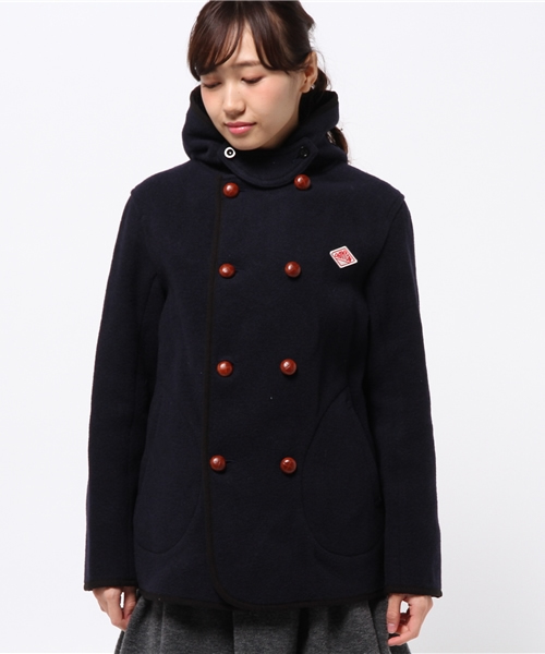 DANTON（ダントン）の「【DANTON×CIAOPANICTYPY】ウールモッサWフードコート（ピーコート・レディース・ネイビー・SMALL/MEDIUM）」の2枚目の写真