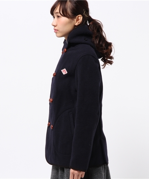 DANTON（ダントン）の「【DANTON×CIAOPANICTYPY】ウールモッサWフードコート（ピーコート・レディース・ネイビー・SMALL/MEDIUM）」の3枚目の写真