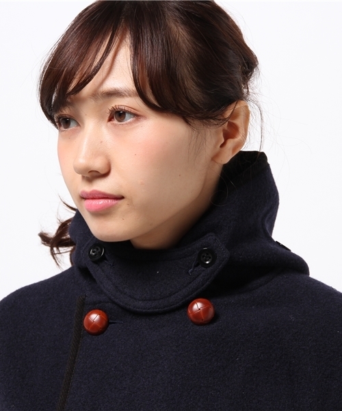 DANTON（ダントン）の「【DANTON×CIAOPANICTYPY】ウールモッサWフードコート（ピーコート・レディース・ネイビー・SMALL/MEDIUM）」の5枚目の写真