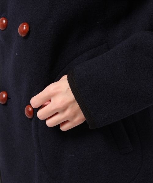 DANTON（ダントン）の「【DANTON×CIAOPANICTYPY】ウールモッサWフードコート（ピーコート・レディース・ネイビー・SMALL/MEDIUM）」の6枚目の写真