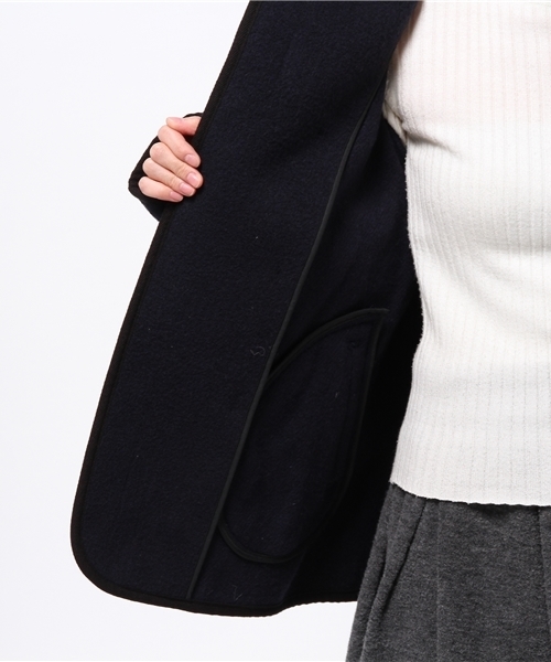 DANTON（ダントン）の「【DANTON×CIAOPANICTYPY】ウールモッサWフードコート（ピーコート・レディース・ネイビー・SMALL/MEDIUM）」の9枚目の写真