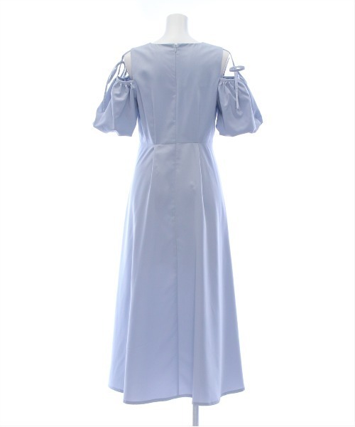 CLEAR BASIC（クリアベーシック）の「【低身長サイズ有】2way袖バルーン半袖ロングワンピース[大人 フェミニン 骨格ウェーブ]≪SS新作≫（ワンピース・レディース・ピンク/ネイビー/ブルーグレー・F/XS）」の11枚目の写真