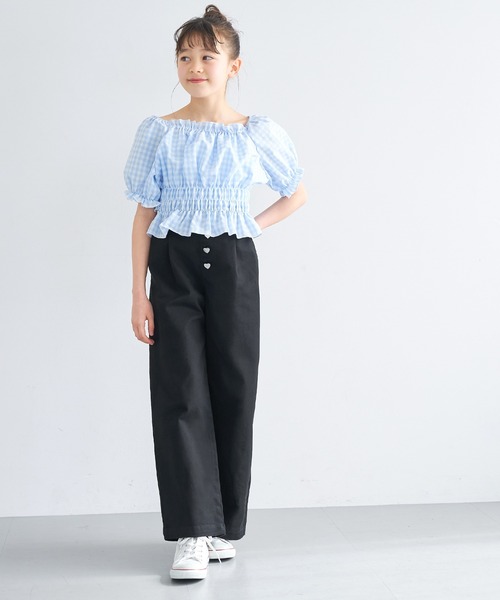 coca(coca)(コカ)の「\26ss 新色追加/ キッズ デニムハート釦パンツ(デニムパンツ・キッズ・ライトブルー・150/120/130/140)」の18枚目の写真