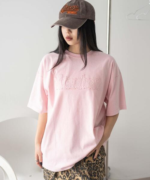 WEGO(ウィゴー)の「WEGO/ヴィンテージウォッシュグラフィックビッグT(Tシャツ/カットソー・レディース・スミクロ/その他1/ピンク・FREE)」の15枚目の写真