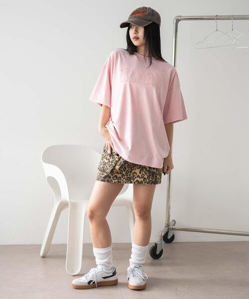 WEGO(ウィゴー)の「WEGO/ヴィンテージウォッシュグラフィックビッグT(Tシャツ/カットソー・レディース・スミクロ/その他1/ピンク・FREE)」の16枚目の写真