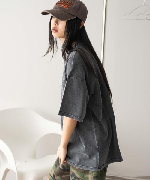 WEGO(ウィゴー)の「WEGO/ヴィンテージウォッシュグラフィックビッグT(Tシャツ/カットソー・レディース・スミクロ/その他1/ピンク・FREE)」の11枚目の写真
