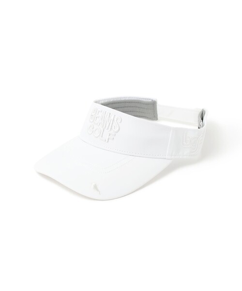 BEAMS GOLF(ビームスゴルフ)の「〈MEN〉ツアー タフタ バイザー(サンバイザー・メンズ・ネイビー/ダークグリーン/ホワイト・ONE SIZE)」の2枚目の写真