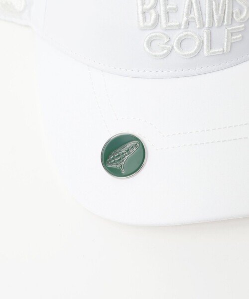 BEAMS GOLF(ビームスゴルフ)の「〈MEN〉ツアー タフタ バイザー(サンバイザー・メンズ・ネイビー/ダークグリーン/ホワイト・ONE SIZE)」の8枚目の写真