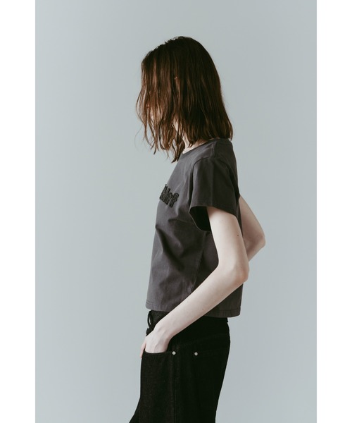 Knuth Marf(クヌースマーフ)の「【ZOZO限定】vintage mini T shirit(Tシャツ/カットソー・レディース・イエロー/ライトベージュ/チャコール/ライトブルー/ライトピンク・FREE)」の12枚目の写真