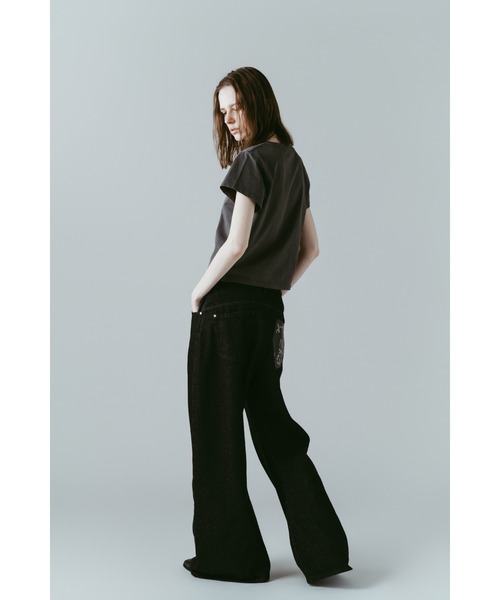 Knuth Marf(クヌースマーフ)の「【ZOZO限定】vintage mini T shirit(Tシャツ/カットソー・レディース・イエロー/ライトベージュ/チャコール/ライトブルー/ライトピンク・FREE)」の14枚目の写真