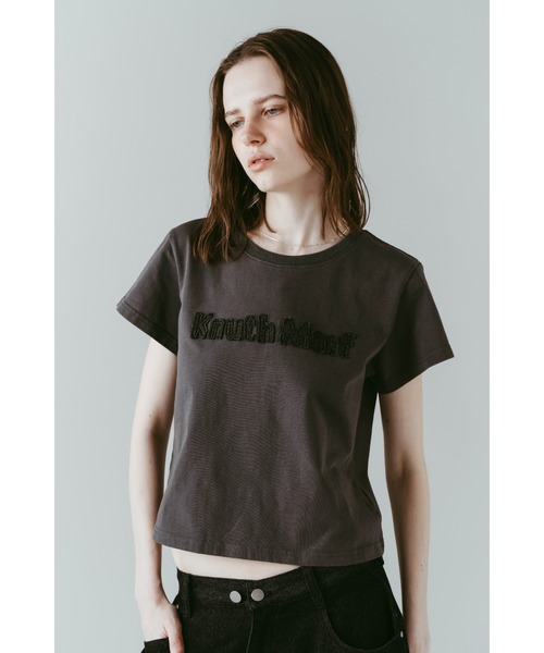 Knuth Marf(クヌースマーフ)の「【ZOZO限定】vintage mini T shirit(Tシャツ/カットソー・レディース・イエロー/ライトベージュ/チャコール/ライトブルー/ライトピンク・FREE)」の11枚目の写真