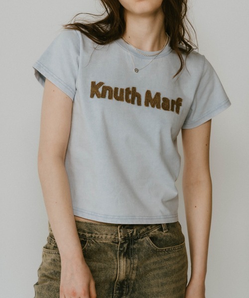 Knuth Marf（クヌースマーフ）の「【ZOZO限定】vintage mini T shirit（Tシャツ/カットソー・レディース・イエロー/ライトベージュ/チャコール/ライトブルー/ライトピンク・FREE）」の9枚目の写真
