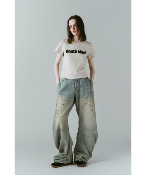 Knuth Marf（クヌースマーフ）の「【ZOZO限定】vintage mini T shirit（Tシャツ/カットソー・レディース・イエロー/ライトベージュ/チャコール/ライトブルー/ライトピンク・FREE）」の22枚目の写真