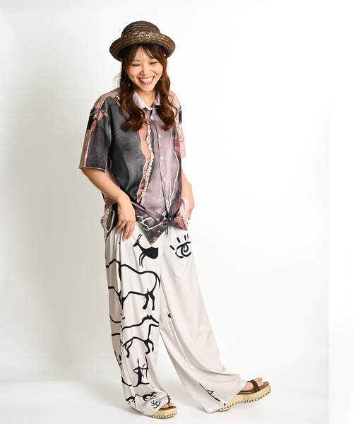 MARAI(マーライ)の「半袖シャツ アロハシャツ 総柄シャツ(シャツ/ブラウス・レディース・C/D/B/ブルー・FREE)」の20枚目の写真