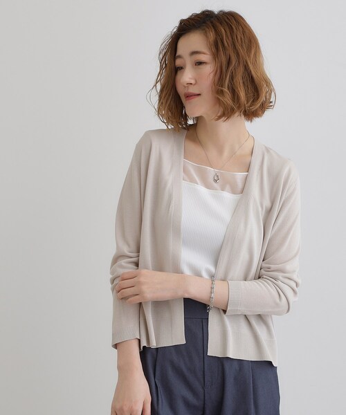 GEVACO カーディガン 「GEVACO」クルーネックショート
