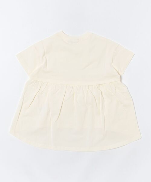 unica(ユニカ)の「フレームフリルデザインT(Tシャツ/カットソー・キッズ・オフホワイト/ブラック・L/M/S/XL)」の3枚目の写真