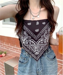 COMON＋（コモンプラス）の「ペイズリーバンダナ柄 キャミソール（キャミソール）」