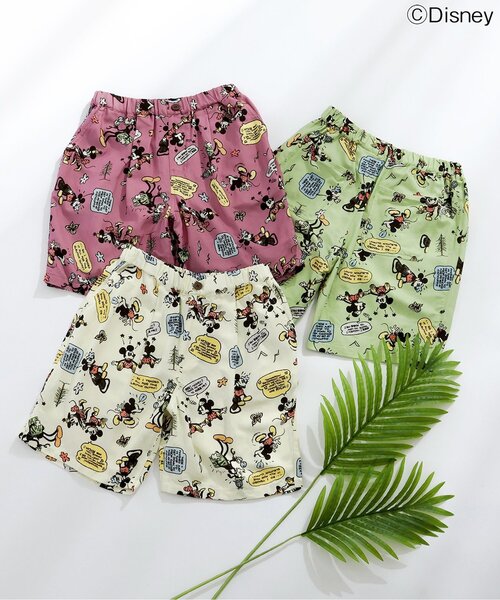 Disney(ディズニー)の「【ディズニーキャラクター】アロハショーツ(オトナ)(その他パンツ・メンズ・アイボリー/ピンク/グリーン・MEDIUM/LARGE)」の4枚目の写真