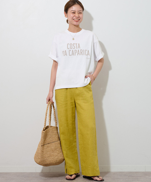 JOURNAL STANDARD relume（ジャーナルスタンダード　レリューム）の「《追加》コットンミックスロゴTEE（Tシャツ/カットソー・レディース・ホワイト/ライトグレー/ベージュ系その他・FREE）」の10枚目の写真