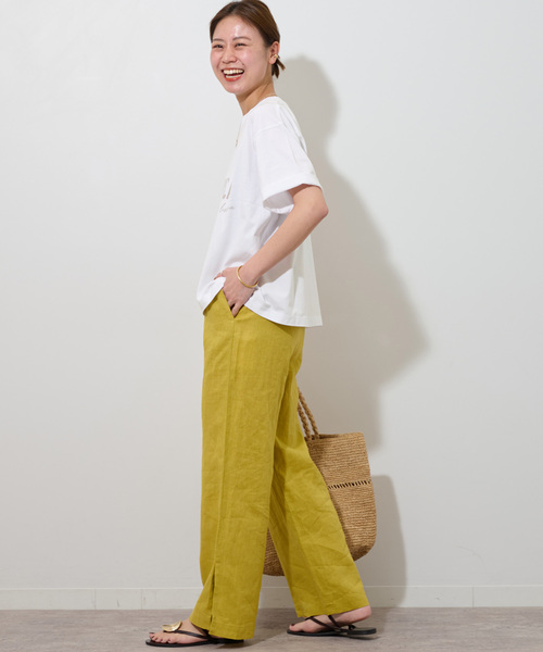 JOURNAL STANDARD relume（ジャーナルスタンダード　レリューム）の「《追加》コットンミックスロゴTEE（Tシャツ/カットソー・レディース・ホワイト/ライトグレー/ベージュ系その他・FREE）」の12枚目の写真