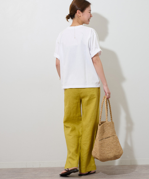 JOURNAL STANDARD relume（ジャーナルスタンダード　レリューム）の「《追加》コットンミックスロゴTEE（Tシャツ/カットソー・レディース・ホワイト/ライトグレー/ベージュ系その他・FREE）」の13枚目の写真