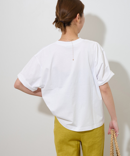 JOURNAL STANDARD relume（ジャーナルスタンダード　レリューム）の「《追加》コットンミックスロゴTEE（Tシャツ/カットソー・レディース・ホワイト/ライトグレー/ベージュ系その他・FREE）」の17枚目の写真