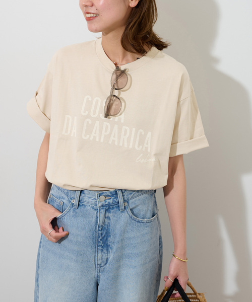 JOURNAL STANDARD relume（ジャーナルスタンダード　レリューム）の「《追加》コットンミックスロゴTEE（Tシャツ/カットソー・レディース・ホワイト/ライトグレー/ベージュ系その他・FREE）」の20枚目の写真