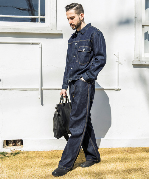 MR.OLIVE E.O.I(ミスターオリーブイーグルオブインデペンデンス)の「MR.OLIVE ミスターオリーブ / E.O.I / WATER PROOF WASHABLE LEATHER IMPERMA-LEATHER HELMET BAG ウォータープルーフウォッシャブルレザー ヘルメットバッグ インパーマレザー / ME666(トートバッグ・メンズ・ブラック・FREE)」の10枚目の写真