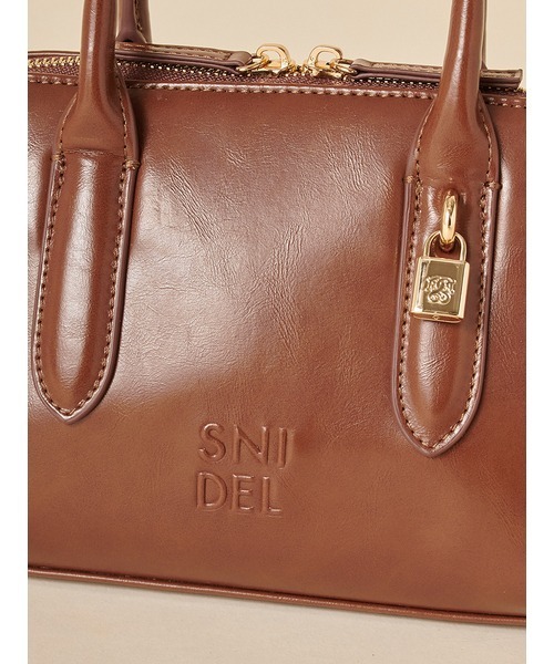 SNIDEL ブラウン ミニボストン ミニボストン（ボストンバッグ）｜SNIDEL（スナイデル