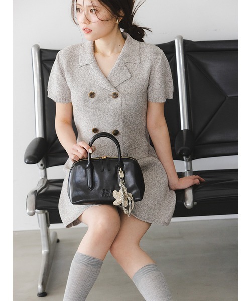 SNIDEL（スナイデル）の「ラウンドミニボストン（ボストンバッグ