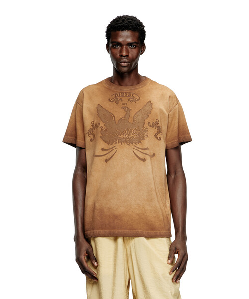 DIESEL■ディーゼル ロゴ T-Norm-T1 コットン Tシャツ メンズ Tシャツ T-NORM-T9（Tシャツ/カットソー）｜DIESEL
