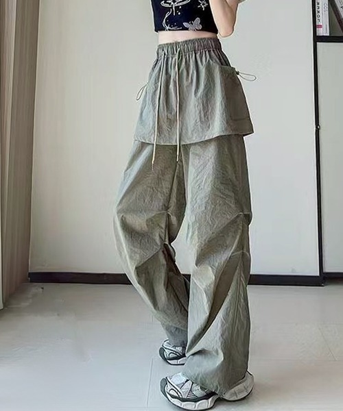 SpRay(スプレイ)の「カーゴスカパン(カーゴパンツ・レディース・カーキ/ブラック/アイボリー・MEDIUM)」の19枚目の写真