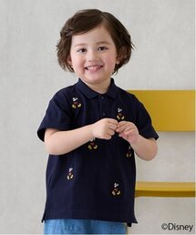 petit main（プティマイン）の「【Disney】ミッキー/刺しゅう半袖ポロ（ポロシャツ・キッズ）」